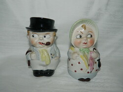 Német porcelán figurális fűszertartó