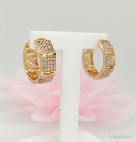 Xuping aranyozott antiallergén karika fülbevaló, 19 mm (4078)