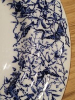 Antik fajansz kínáló - " Royal Worcester. / " kobalt lepkékkel