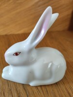 Hollóházi kézzelfestett porcelán nyúl