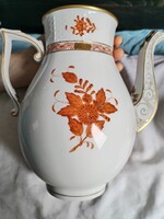 Eladó repedt másodosztályú apponyi Orange mintás teás kiöntő.