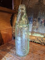 ZÖLD GOLYÓS SZÓDÁS SZIKVIZES ÜVEG. B&C BATEY  LONDON