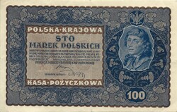 100 marek marki márka 1919 Lengyelország 2.