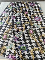 Viszkóz sál Versace stílusban, 170 x 45 cm