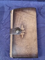 Vintage Fíocchí olasz bőr tartó 8 x 13 x 2 cm
