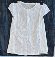 ZARA hímzett, fehér, kislány felső