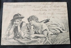 FEDÁK SÁRI DÍVA PRIMADONNA MEDGYASZAY VILMA 1905 FOTÓLAP JÁNOS VITÉZ KUKORICA JANCSI Strelisky fotó