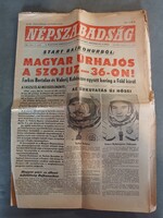 NÉPSZABADSÁG - 1980.május 27.kedd - Magyar Űrhajós a Szojuz-36-on