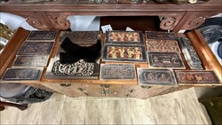 Antik kínai faragások. 100-150 éves faragott bútor darabok, ázsiai, japán, keleti