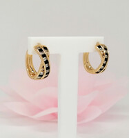 Xuping aranyozott antiallergén karika fülbevaló, 15 mm (3062)