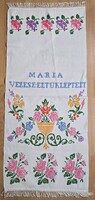 Mária vezesse életünk lépteit hímzett törölköző (T:188)