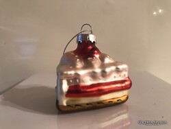 TORTA - ÜVEG - HOLLAND -  6 x 5 x 5 cm - VASTAG - HIBÁTLAN