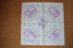 Régi szalvéta 28 x 28 cm