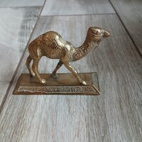 Szép régi réz teve szobor (6,5x9,5x3 cm)