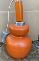 Hollóházi - retro orange ceiling glass pendant lamp