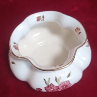 Zsolnay kézzel festett "gerezdes" kaspó (2000) – Hibátlan, 13x7,5 cm