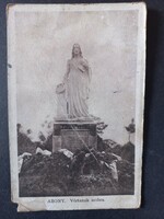 Régi képeslap - Abony, Vértanuk szobra - Katona Imre, Abony 1920-as évek