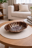 Egyedi, mázas, lábakon álló kerámia kínálótál -posta az árban