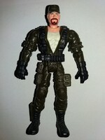 2002. Retro HASBRO  G.I. JOE /VS COBRA GUNG HO JÁRMŰVEZETŐ műanyag 10 cm akció figuraHIBÁTLAN