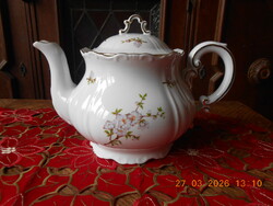 Zsolnay barackvirág mintás tea kiöntő