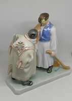 Herendi porcelán búcsúzkodó juhászok!