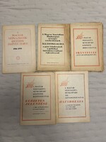 Magyar Szocialista Munkáspárt dokumentumok – XIII. kongresszus, 1980-as évek, 5 db egyben