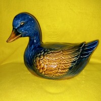 "Kacsa ". Gyönyörű, kerámia kacsa, figura, szobor, terasz dekoráció.