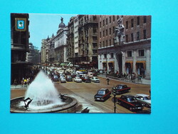 Képeslap (23) - Spanyolország - Madrid - Gran Via 1960-as évek