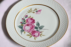 Graf von Henneberg Ilmenau Daphne rózsás porcelán tányér 26 cm