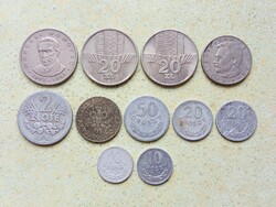 Lengyelország 11 db Különböző Érme 10 20 50 Groszy 2 10 20 Zloty Zlotyi 1923-1978