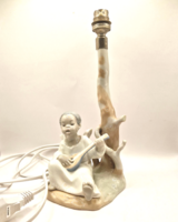 Lladro éneklő angyal porcelán lámpa 28.5cm