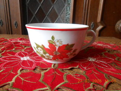 Zsolnay mikulásvirág mintás teás csésze I