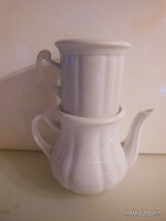 KANNA + SZŰRŐ - PORCELÁN - 7 dl -  KARLSBADI - 4 - es  - RÉGI  - HIBÁTLAN