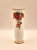 Angol fine bone china porcelán váza old country roses 13.5cm