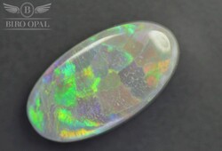 AKCIÓ ! Valódi, természetes 1.4 ct gyönyörű flagstone mintázatú fekete / fél fekete opál drágakő