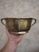 Gilde Csodaszép Réz Füles Kaspó.