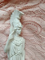 ATHENA Alabástrom  fehér szobor ritkább  28 cm