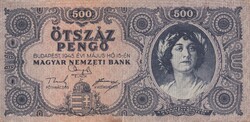 500  Pengő  1945    A képen látható állapotban