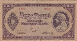 100  Pengő  1945    A képen látható állapotban