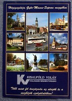 Kisalföld Volán / Győr-Moson-Sopron megyében -  retro mozaik fotó reklám képeslap