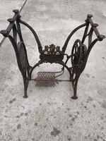 Ritka oroszlán motívumos öntöttvas singer varrógép alj