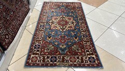 4246 SZIGNÓZOTT Iráni Tabríz kézi gyapjú perzsa szőnyeg 72X137CM