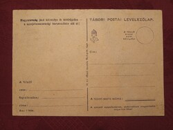Kitöltetlen 2.vh-s táboriposta levlap