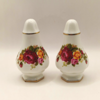 Angol fine bone china porcelán só bors tartó 10cm