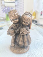 Műgyanta szobor, fiú, lány   eladó!