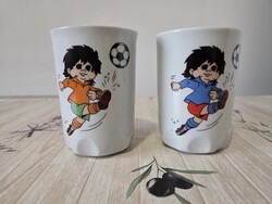 Zsolnay porcelán focis poharak egyben