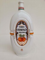 Hollohazi barack palinkas porcelan palack