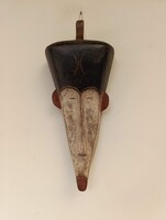 Afrikai maszk antik Fang népcsoport fa Gabon africká maska D31 230 2292