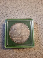 50 éves a magyar olaj, és földgáztermelés, Zala, 1987emlékérem, 36 gr, 800-as ezüst, jelezve peremén