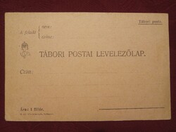 Kitöltetlen 1.vh-s táboriposta levlap